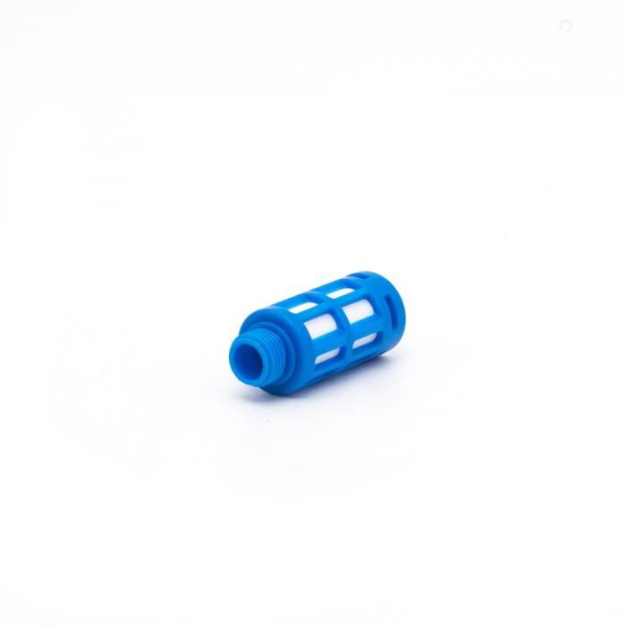 Пневмоглушитель выхлопа пластиковый PSU 01 blue (R1/8")