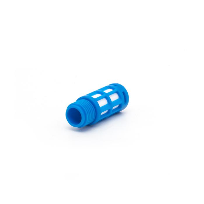 Пневмоглушитель выхлопа пластиковый PSU 02 blue (R1/4")