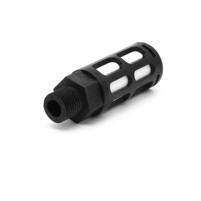 Пневмоглушитель выхлопа пластиковый PSU 02 big black (R1/4")