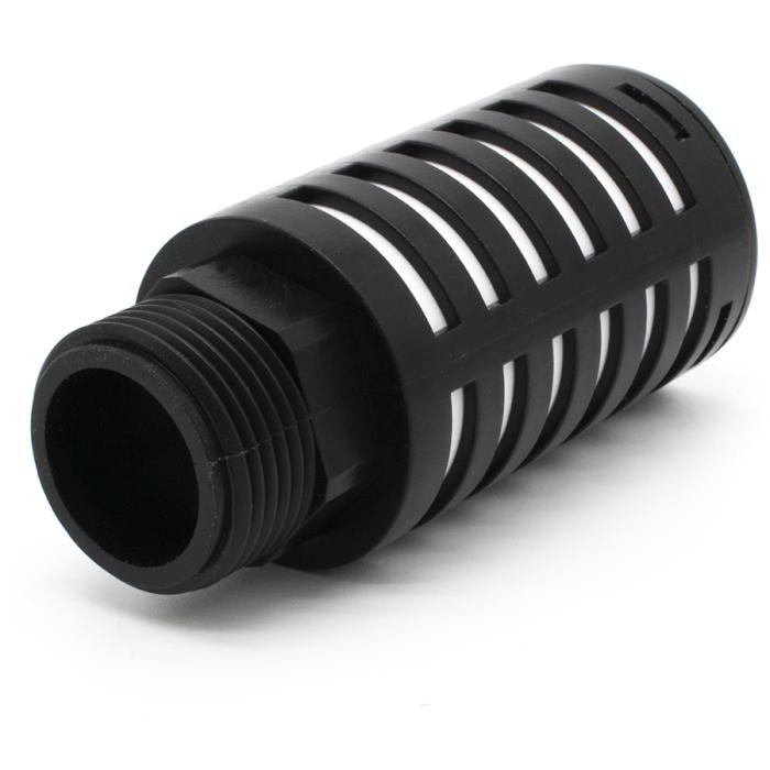 Пневмоглушитель выхлопа пластиковый PSU 10 black (R1")
