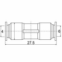 Фитинг прямой PU06-04C