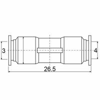 Фитинг прямой PU04-03C