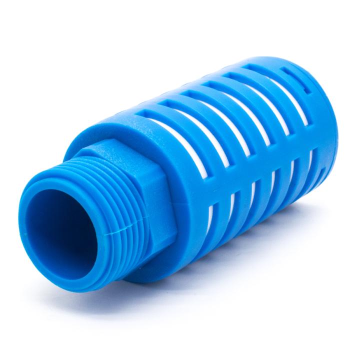 Пневмоглушитель выхлопа пластиковый PSU 10 blue (R1")