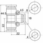 Фитинг Т-образный PEG 08-04