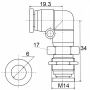 Фитинг угловой PLM 06