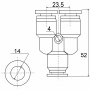 Фитинг Y-образный PY 14