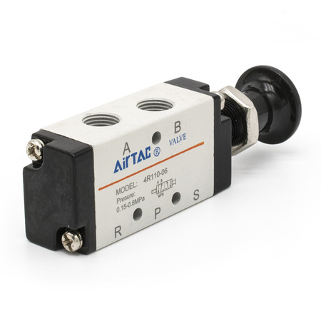 4R110-06 Пневмораспределитель AIRTAC с ручным управлением