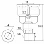 Фитинг Y-образный PX 04-M6