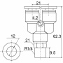 Фитинг Y-образный PX 12-02