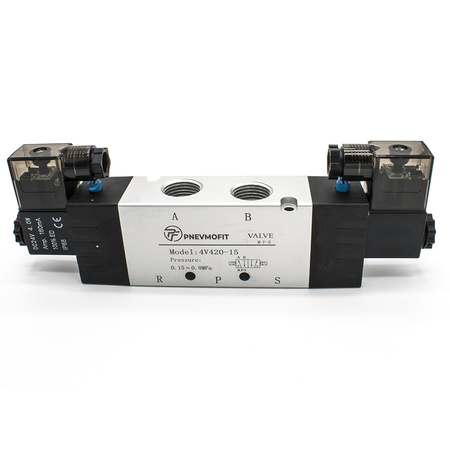 Пневмораспределитель 4V420-15 DC24V