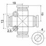 Фитинг X-образный PZ 04