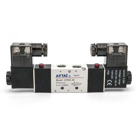 4V22008B DC24V Пневмораспределитель электромагнитный AIRTAC