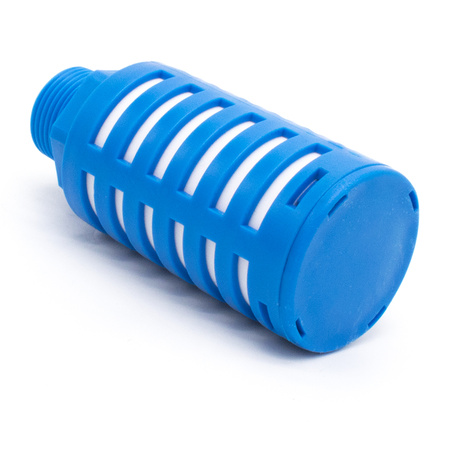 Пневмоглушитель выхлопа пластиковый PSU 06 blue (R3/4")