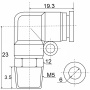 Фитинг с наружной резьбой PL 06-M5