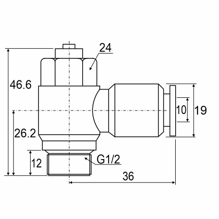 Фитинг с наружной резьбой ASCA 10-G04 (B)