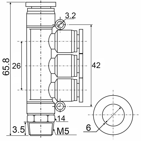 Фитинг PKD 06-M5