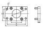 Фланец для пневматических цилиндров ISO-FA/FB