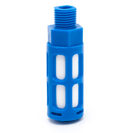 Пневмоглушитель выхлопа пластиковый PSU 02 big blue (R1/4")