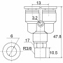 Фитинг Y-образный PX 06-03
