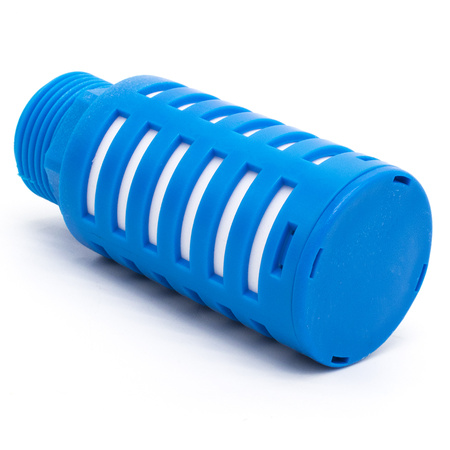 Пневмоглушитель выхлопа пластиковый PSU 10 blue (R1")