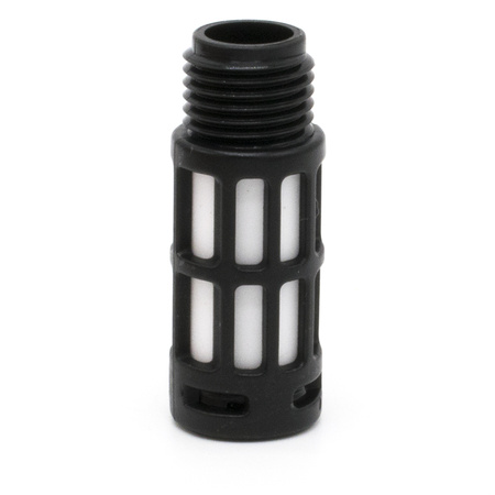 Пневмоглушитель выхлопа пластиковый PSU 02 black (R1/4")