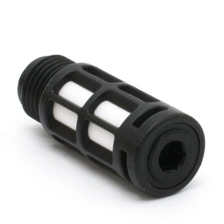 Пневмоглушитель выхлопа пластиковый PSU 02 black (R1/4")