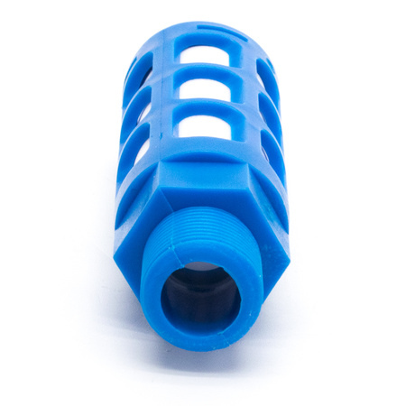 Пневмоглушитель выхлопа пластиковый PSU 03 blue (R3/8")