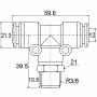 Фитинг Т-образный PB 12-03