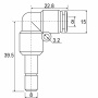 Пневмофитинг угловой PLJ 08