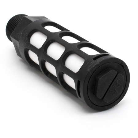 Пневмоглушитель выхлопа пластиковый PSU 03 black (R3/8")