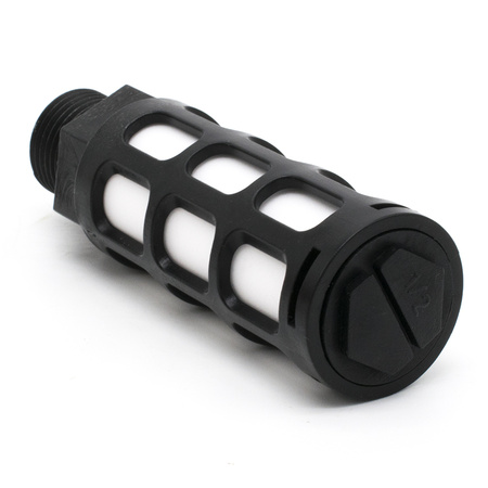 Пневмоглушитель выхлопа пластиковый PSU 04 black (R1/2")