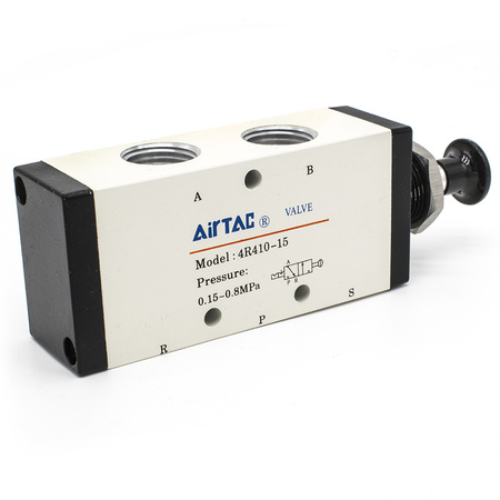 4R410-15 Пневмораспределитель AIRTAC с ручным управлением
