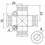 Фитинг X-образный PZ 08