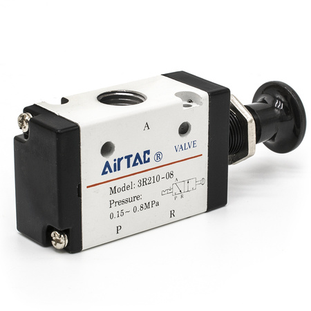 3R210-08 Пневмораспределитель AIRTAC с ручным управлением