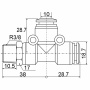 Фитинг Т-образный PD 10-03