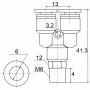 Фитинг Y-образный PX 06-M6