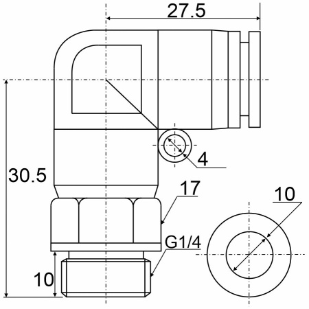 Фитинг с наружной резьбой SPL 10-G02