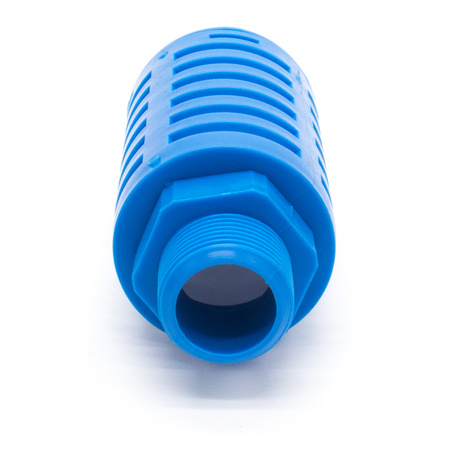 Пневмоглушитель выхлопа пластиковый PSU 06 blue (R3/4")