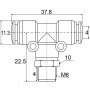 Фитинг Т-образный PB 04-M6