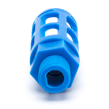 Пневмоглушитель выхлопа пластиковый PSU 02 big blue (R1/4")