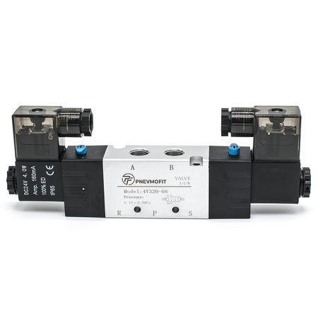 Пневмораспределитель 4V320-08 DC24V