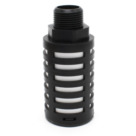 Пневмоглушитель выхлопа пластиковый PSU 06 black (R3/4")