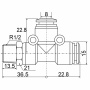 Фитинг Т-образный PD 08-04